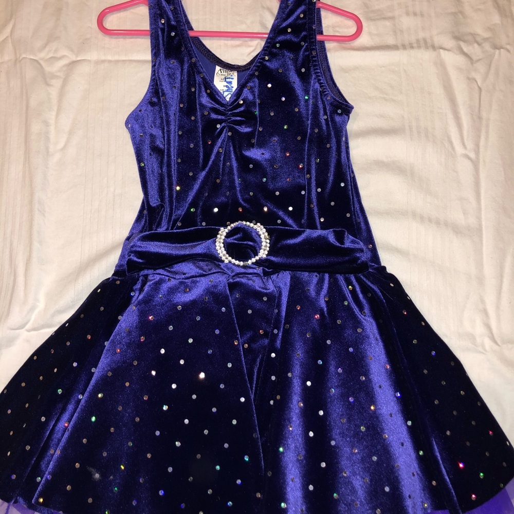 Purple Jazz Tutu Girls Dance Costume